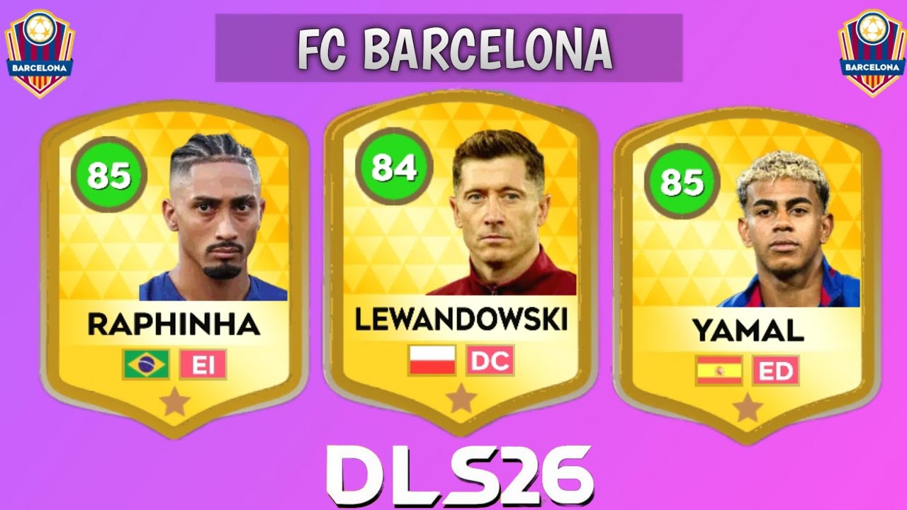 PLANTILLA DEL FC BARCELONA EN DLS26 | Raphinha ,Yamal ,Pedri🔥🤯