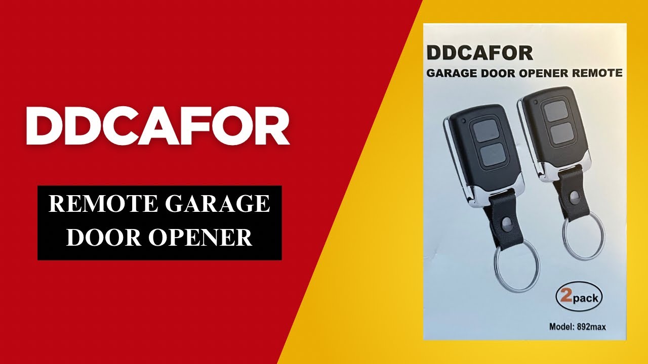 Review of the DDCAFOR Remote Garage Door Opener (2 Pack) / Genie Garage Door.