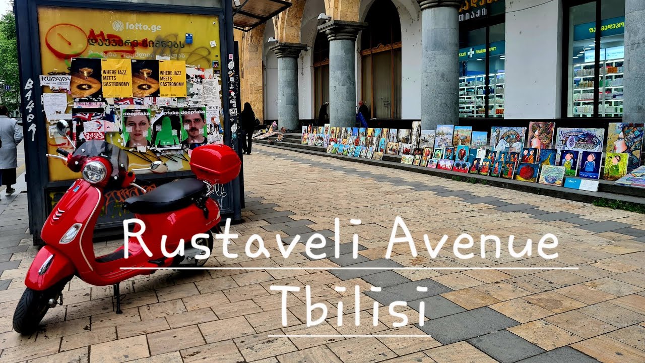 Rustaveli Avenue. Tbilisi /  Georgia Walking Tour #amazing #avenue #walking #tour #travel #video