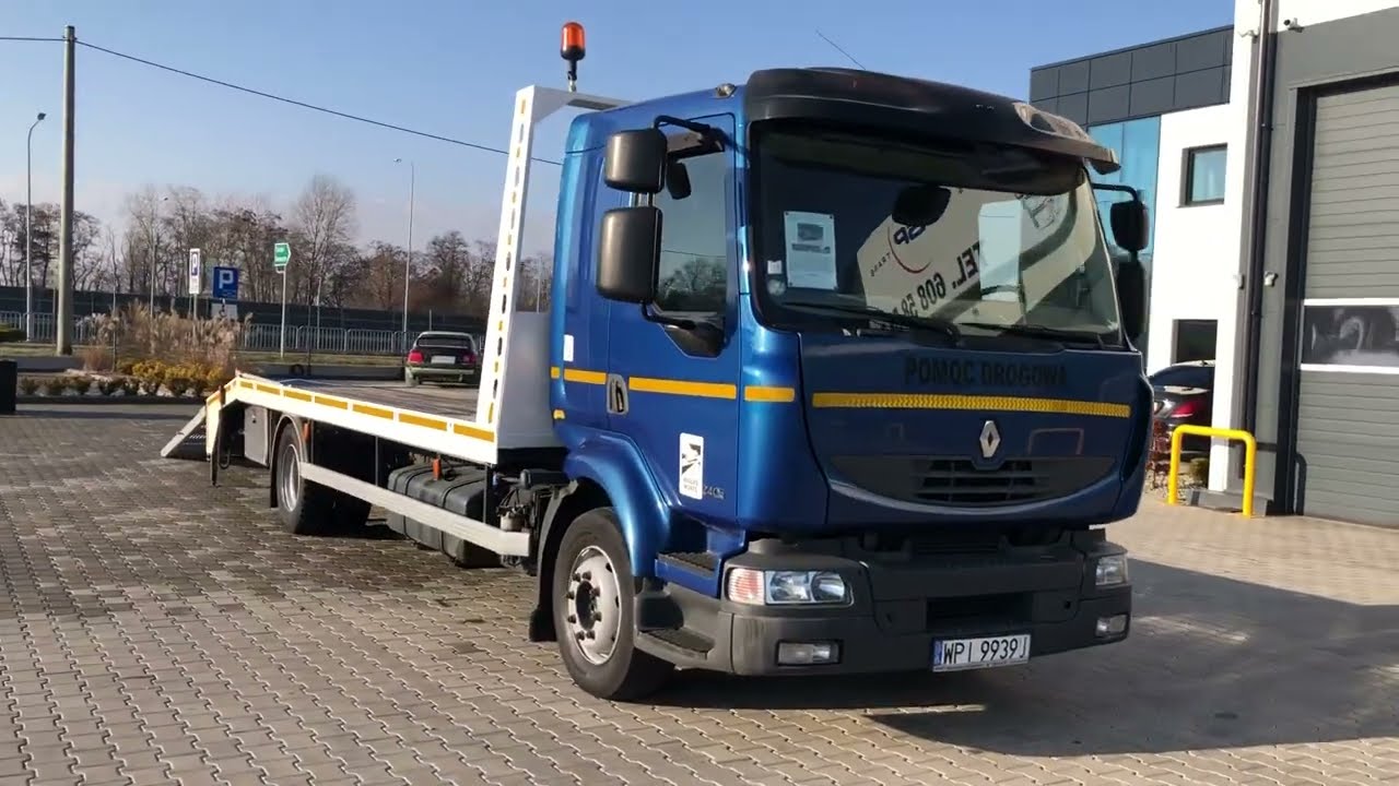 RENAULT MIDLUM 240 DXI LAWETA POMOC DROGOWA SPECJALNY SPROWADZONY ZAREJESTROWANY