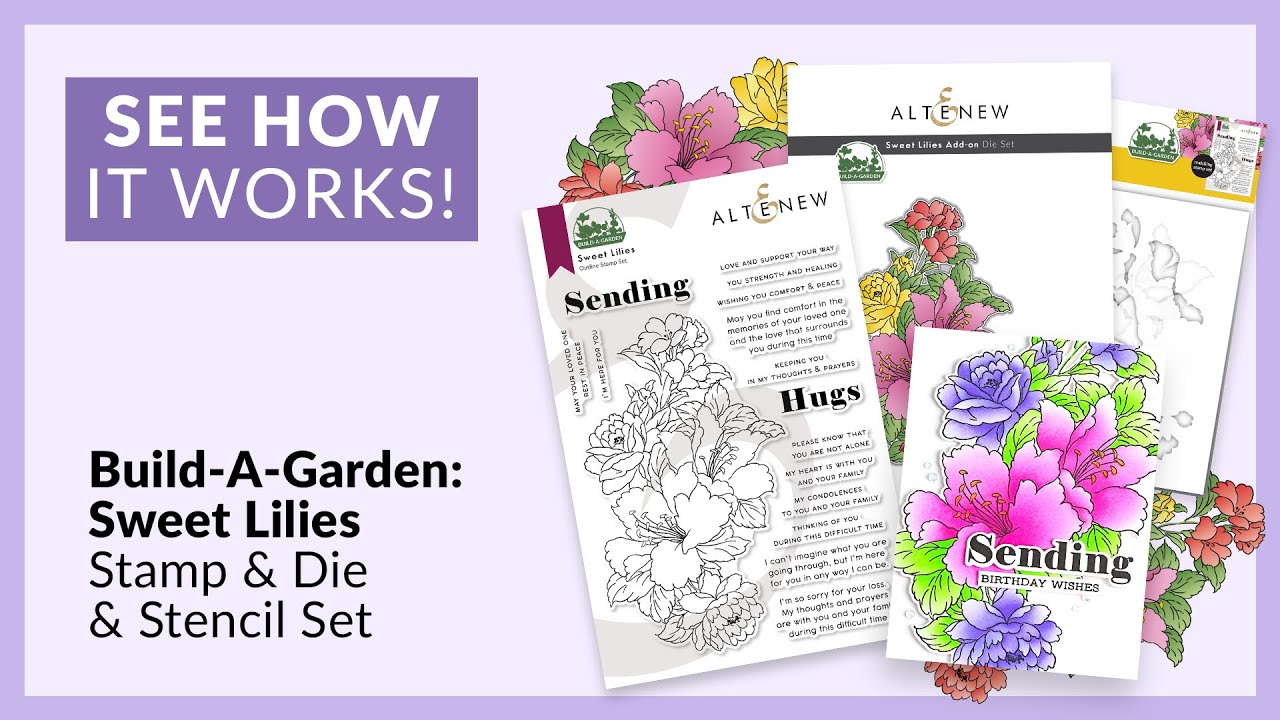 It's SO easy to stencil Build-A-Garden: Sweet Lilies