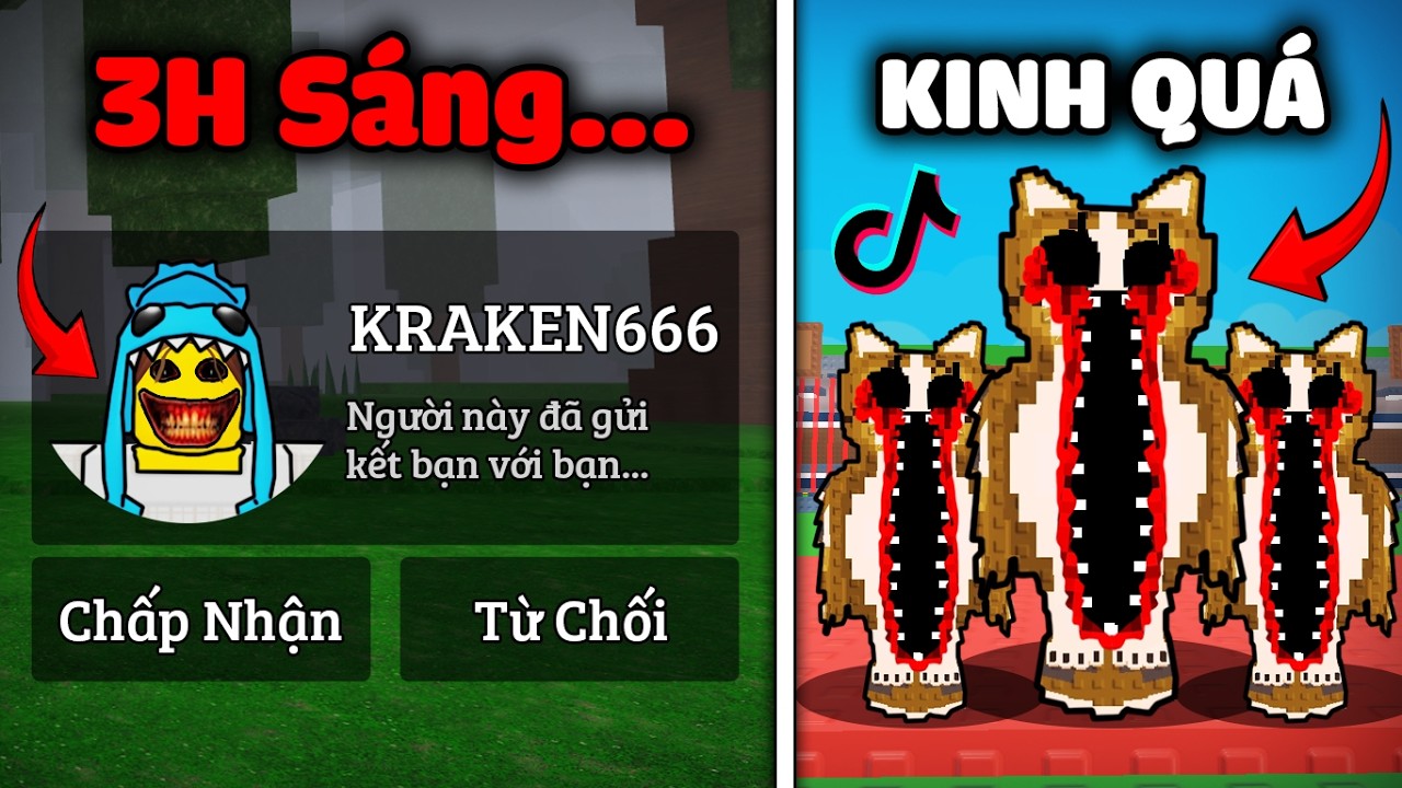 Kiểm Chứng Lời Đồn Roblox GH&Ecirc; RỢN Tr&ecirc;n TIKTOK L&uacute;c 3H S&Aacute;NG