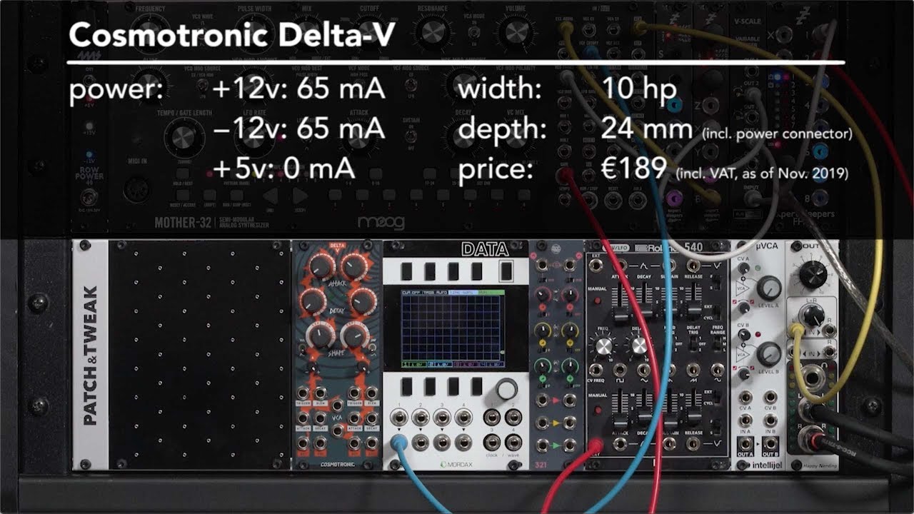 Cosmotronic Delta-V Dual Amped Function Generator 1/2: envelope & LFO (LMS EE)