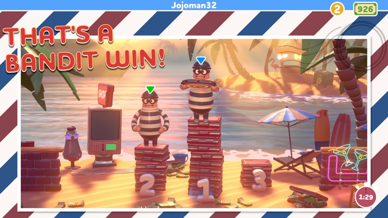 Rubber Bandits (PS4) 1v1 Multiplayer Gameplay