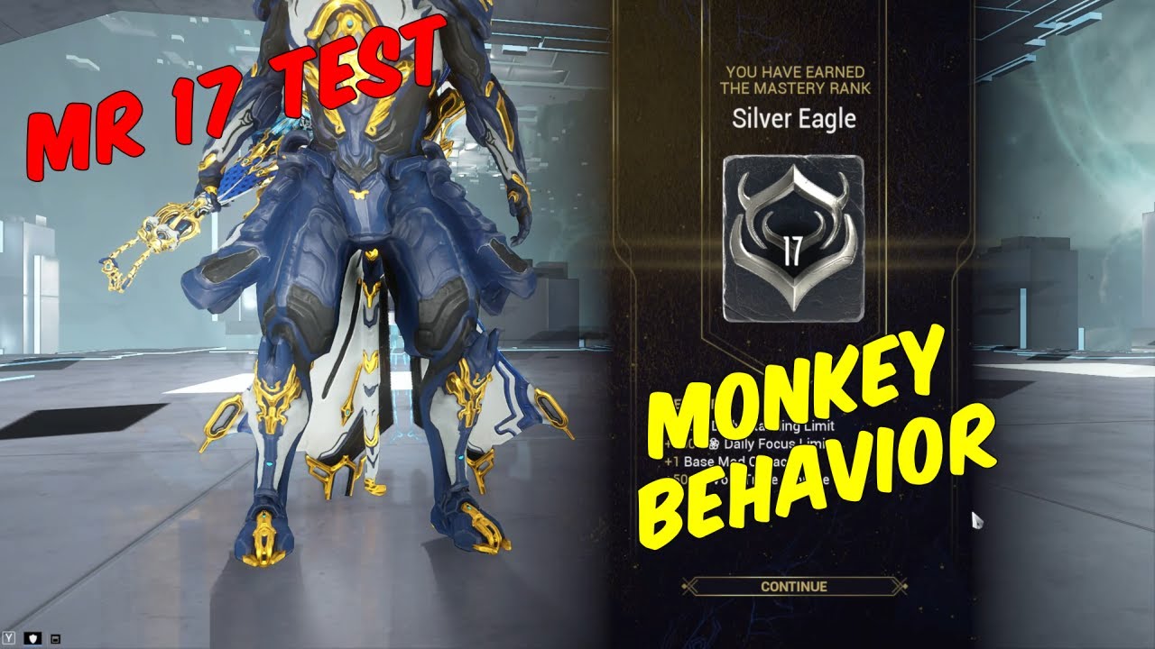 This was a close one. Warframe Mastery Rank 17 Test