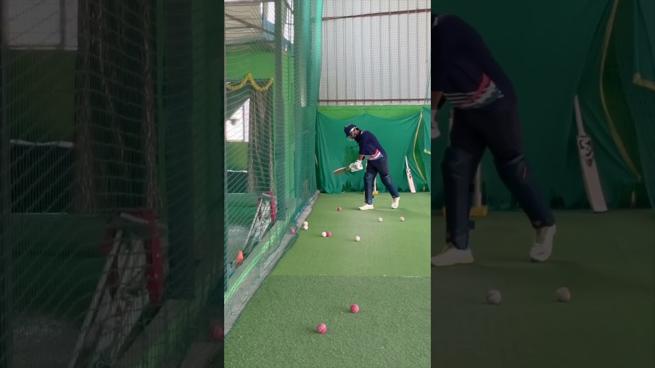 Cricket net practice on 20th Feb