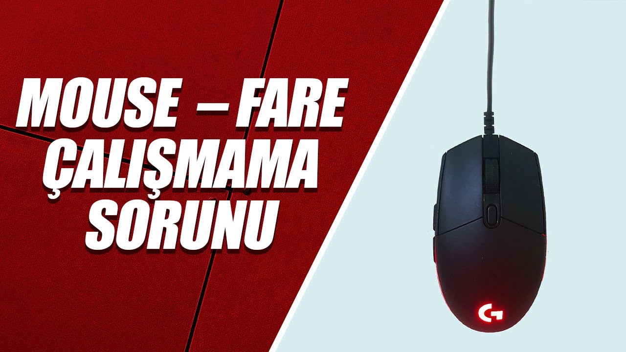 MOUSE IŞIĞI YANIYOR AMA ÇALIŞMIYOR – FARE ÇALIŞMAMA SORUNU (%100 KESİN ÇÖZÜM)
