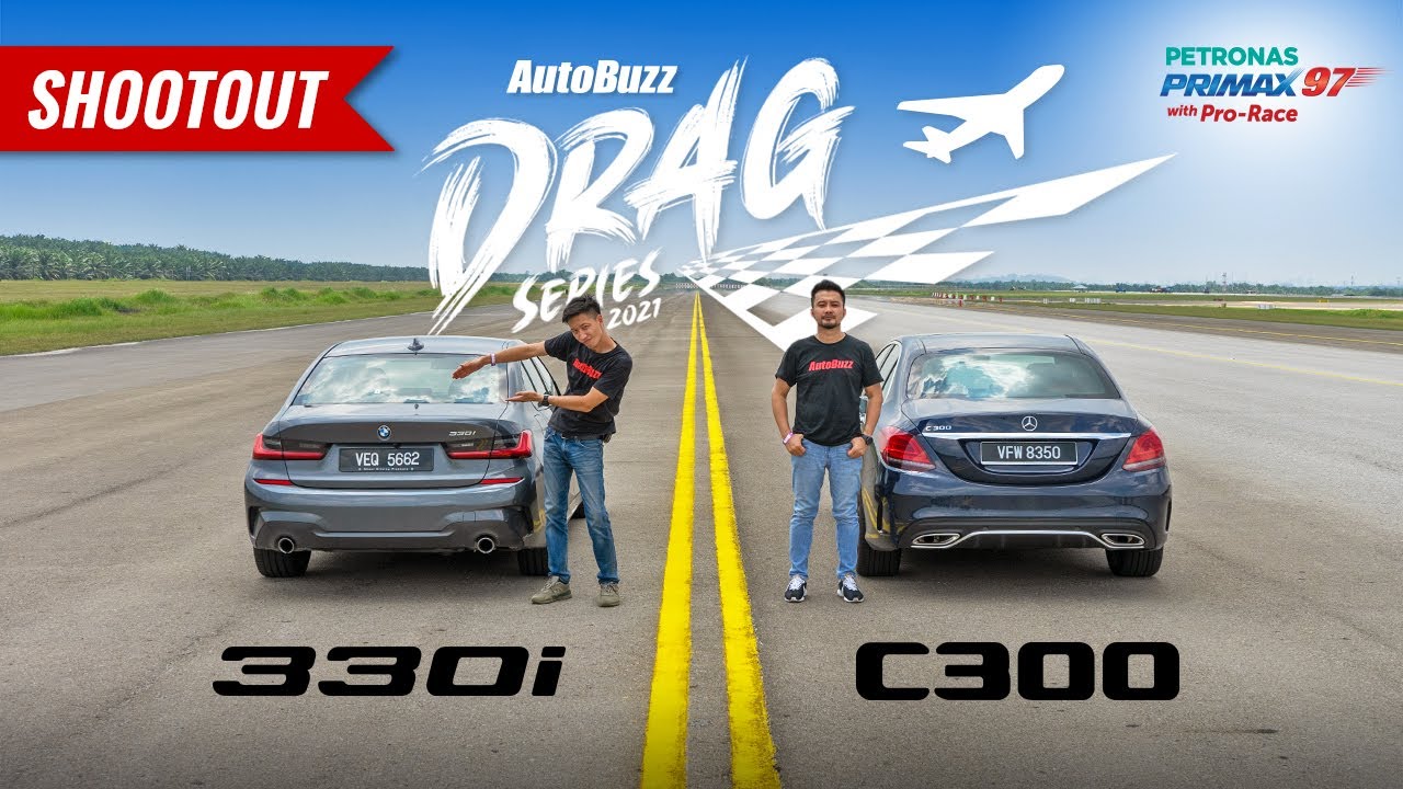 Дрэг-рейсинг: BMW 330i против Mercedes-Benz C300 на подиуме KLIA — AutoBuzz
