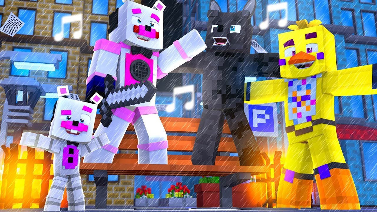 Мюзикл «Загадочное убийство от FNAF»! Minecraft FNAF Roleplay