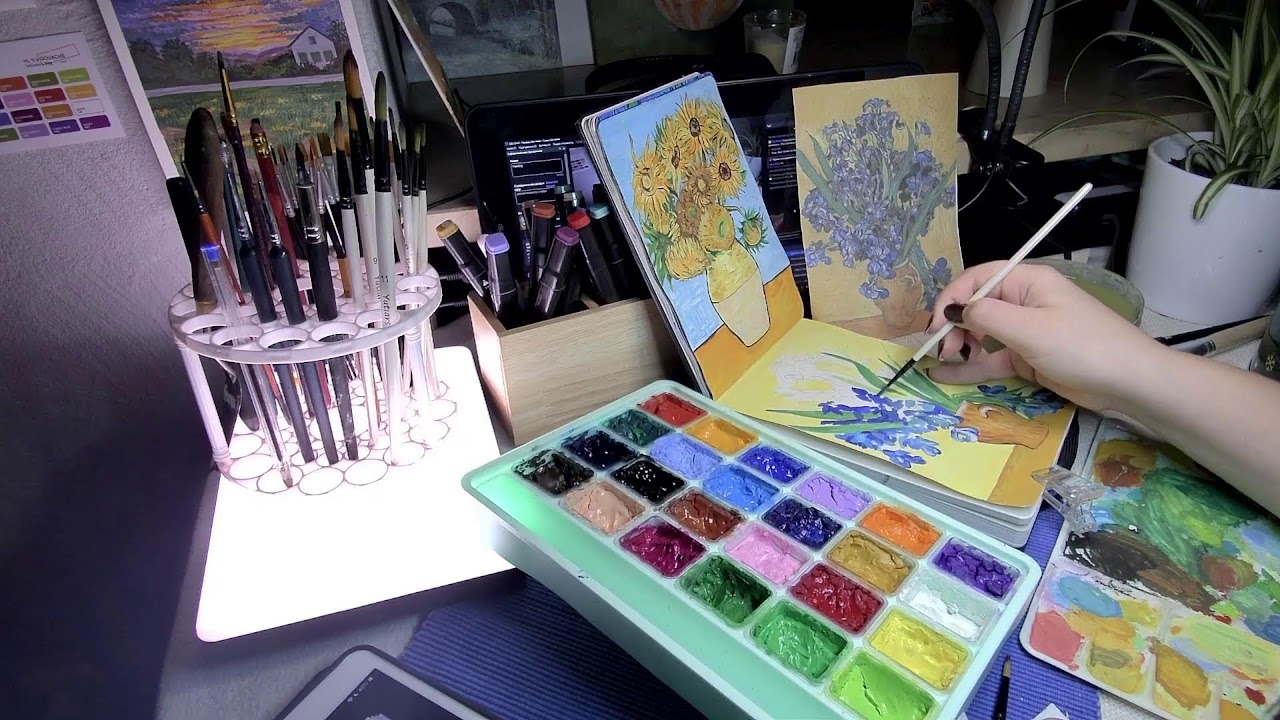 Malen mit HIMI Jelly Gouache 🎨 Meine kreative Auszeit | Painting Process