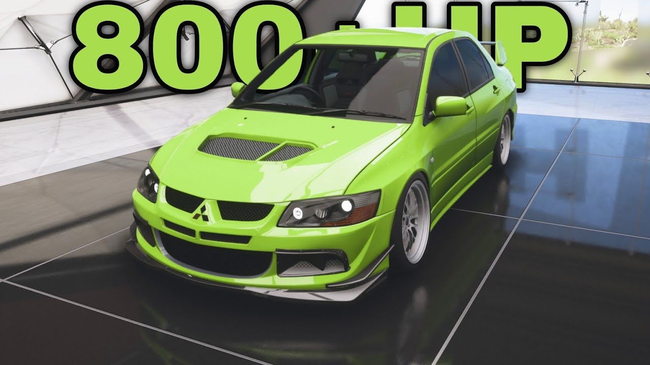 Forza Horizon 5 Car Customisation - 2004 Mitsubishi Lancer Evo VIII MR 800 HP Build