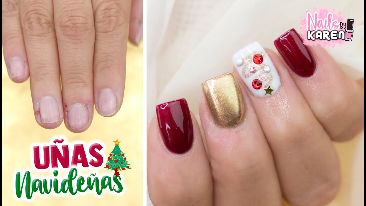 UÑAS en CLIENTA DESDE CERO | Navidad🎄