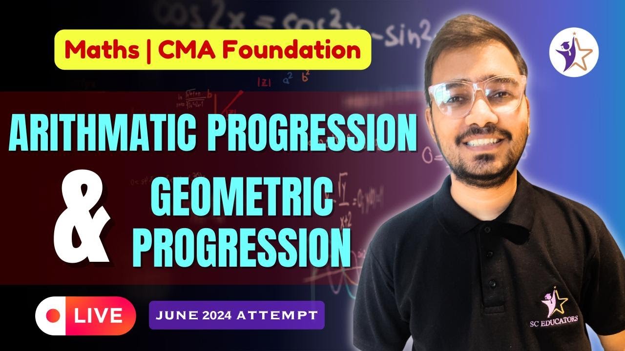 One Shot on AP & GP | Maths CMA Foundation | June 2024 | Jinesh Jain