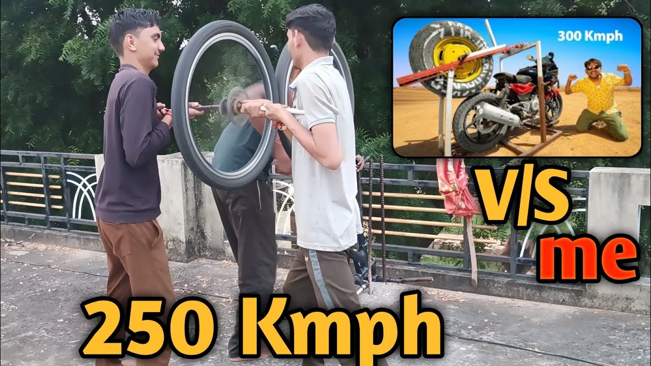 Tyre Launcher 250 km/h Speed 💀!