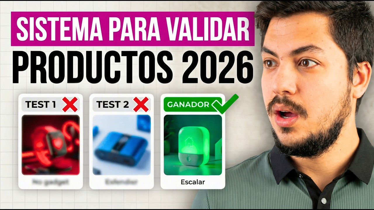 El PROCESO EXACTO para validar PRODUCTOS GANADORES en 2026 (sin perder dinero)