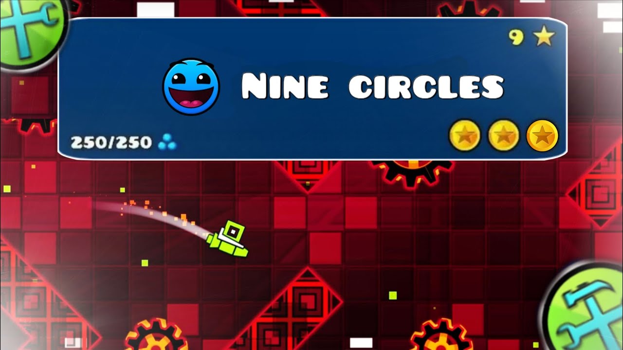 УПРОЩАЮ NINE CIRCLES ДО СЛОЖНОСТИ ИЗИ • GEOMETRY DASH