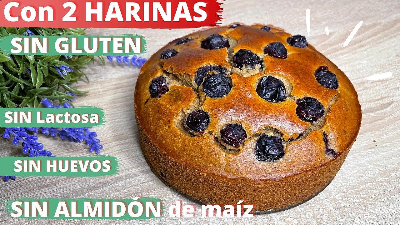 Haz este BIZCOCHO con NO HUEVOS , NO GLUTEN  ,  SOLO 2 harinas (receta nº400)