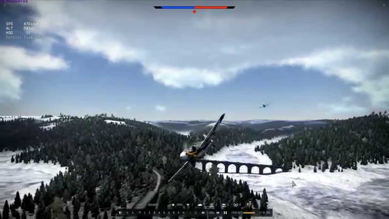 Bf 109 - G10 Without Tail Control Vs P51 Mustang D-5