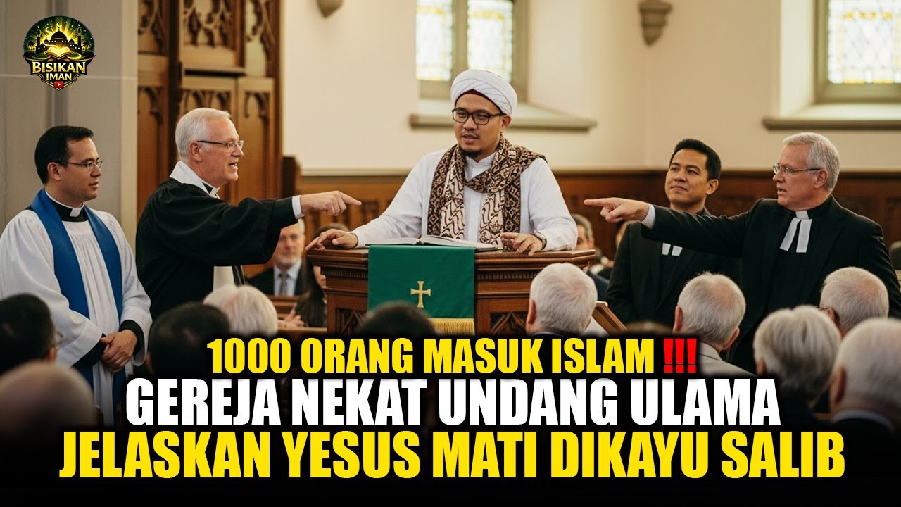 1000 ORANG MASUK ISLAM !!! KETIKA GEREJA INI NEKAT UNDANG ULAMA, TERNYATA HANYA 1 KALIMAT INI...