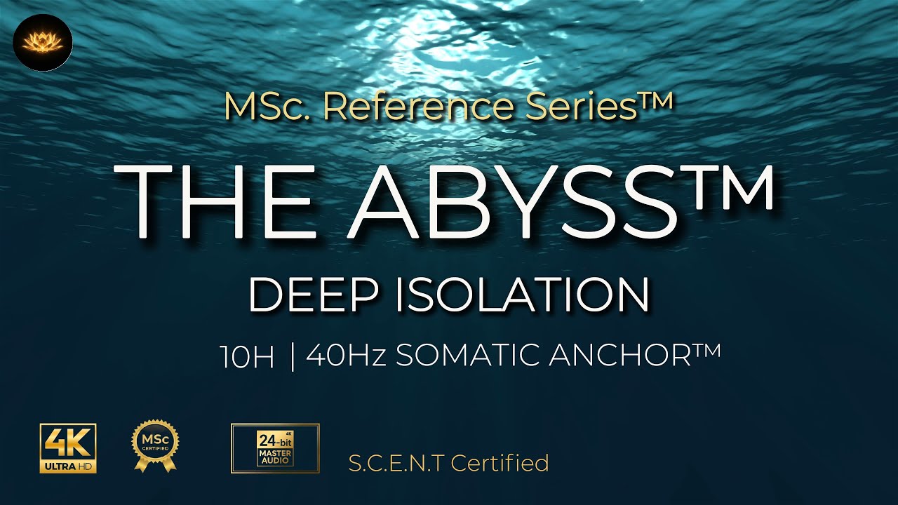 THE ABYSS™ | Brown Noise + 40Hz + 10Hz Somatic Anchor™ | M.Sc. Reference Series: Deep Work Isolation