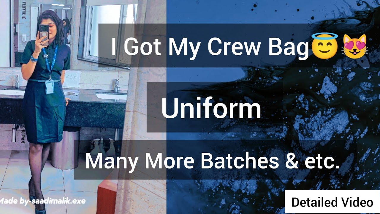 Finally I Got My Crew Bag & Indigo Cabin crew Uniform, What is in my crew bag, #indigo #cabincrew