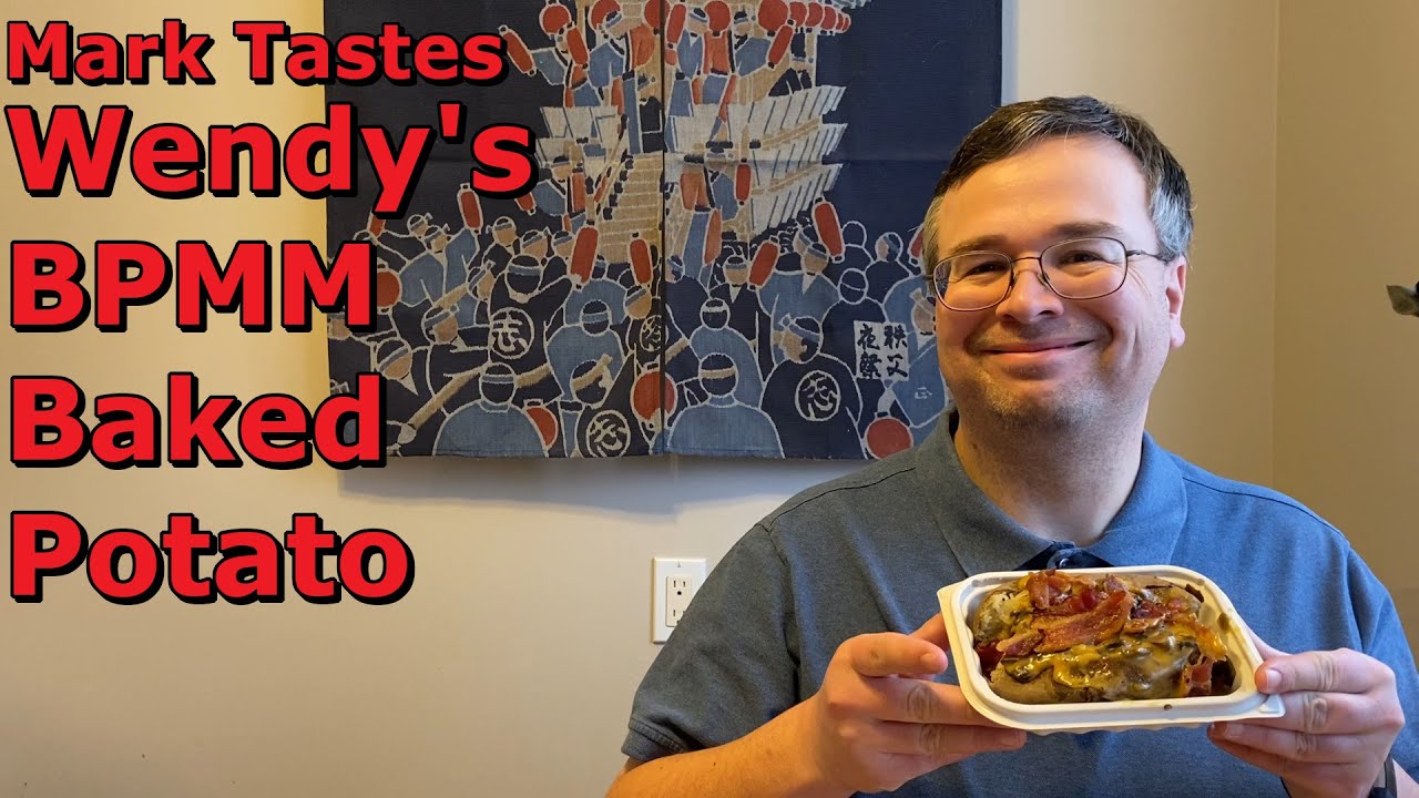 Mark Tastes Wendy's Bacon Portobello Mushroom Melt Baked Potato