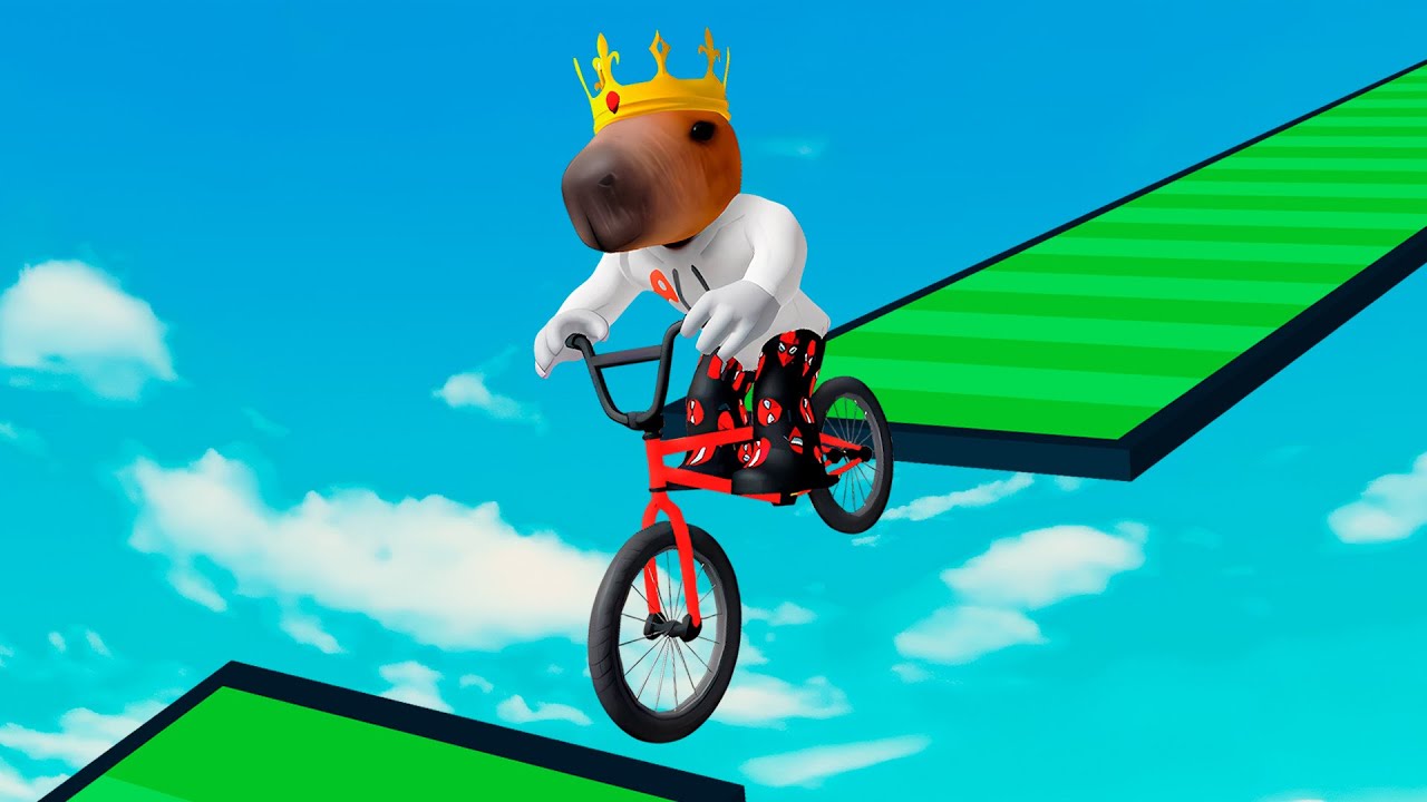 ROBLOX pero es un OBBY en BICICLETA