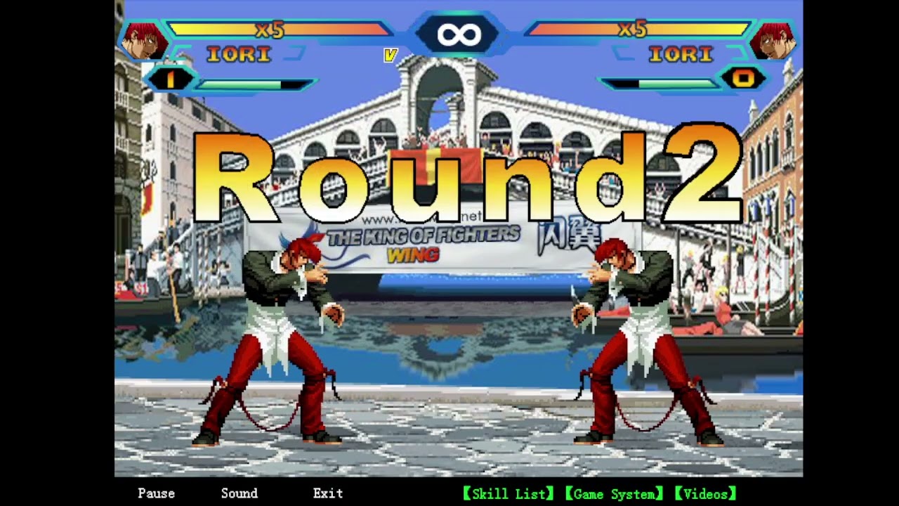 King Of Fighters Wing V1.0 Demo: Iori Vs Iori Mirror Match