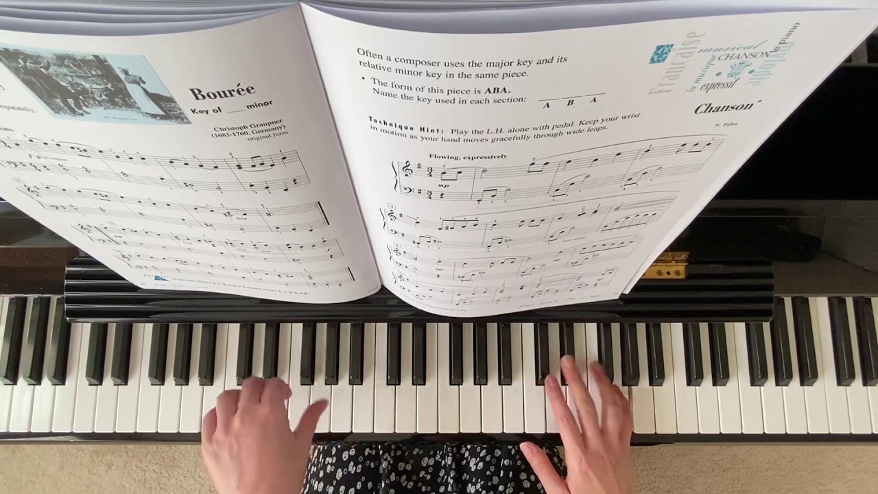 “ Chanson” Piano Adventure Lesson Book 4 #pianoadventures