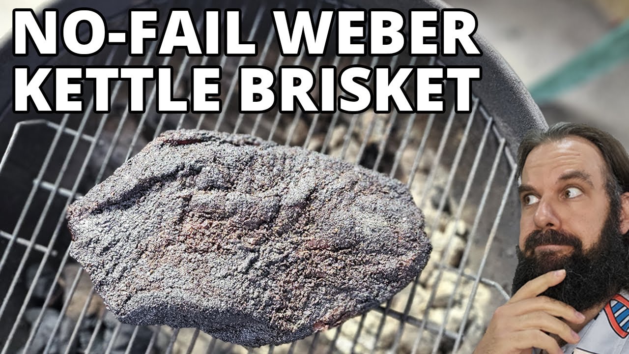 This is the EASIEST WAY to smoke BRISKET on a Weber Kettle!