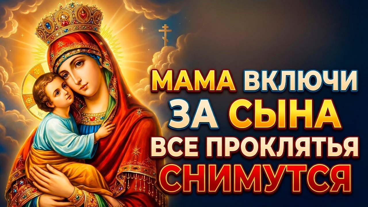 25 января МАМА ВКЛЮЧИ ЗА СЫНА! БОГОРОДИЦА СНИМЕТ ВСЕ ПРОКЛЯТЬЯ РОДА С НЕГО! Сильнейшая молитва