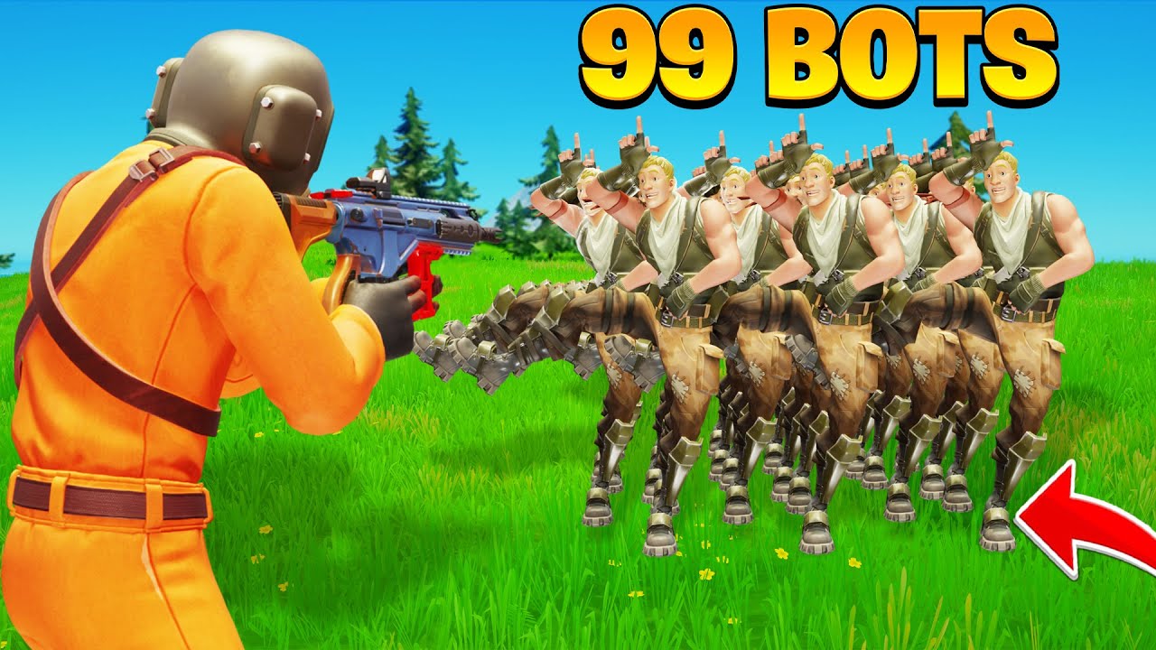 2 YOUTUBER vs 99 UNREAL BOTS
