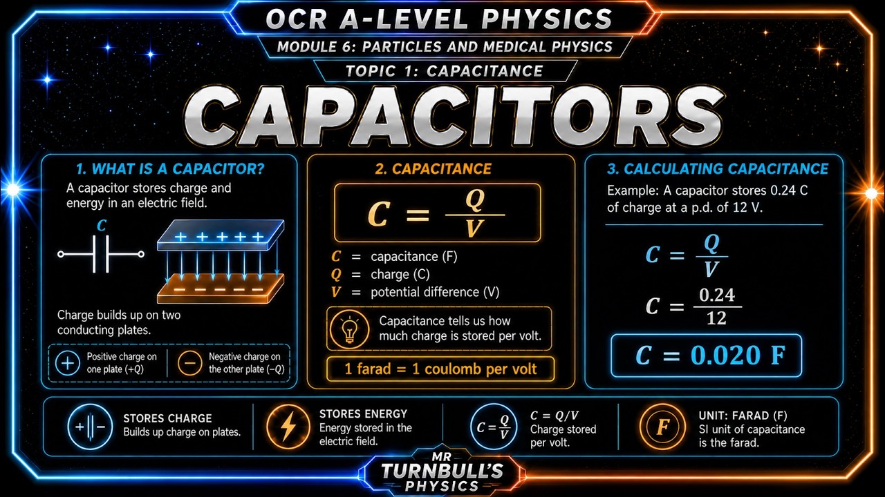 Конденсаторы (OCR A-Level Physics)
