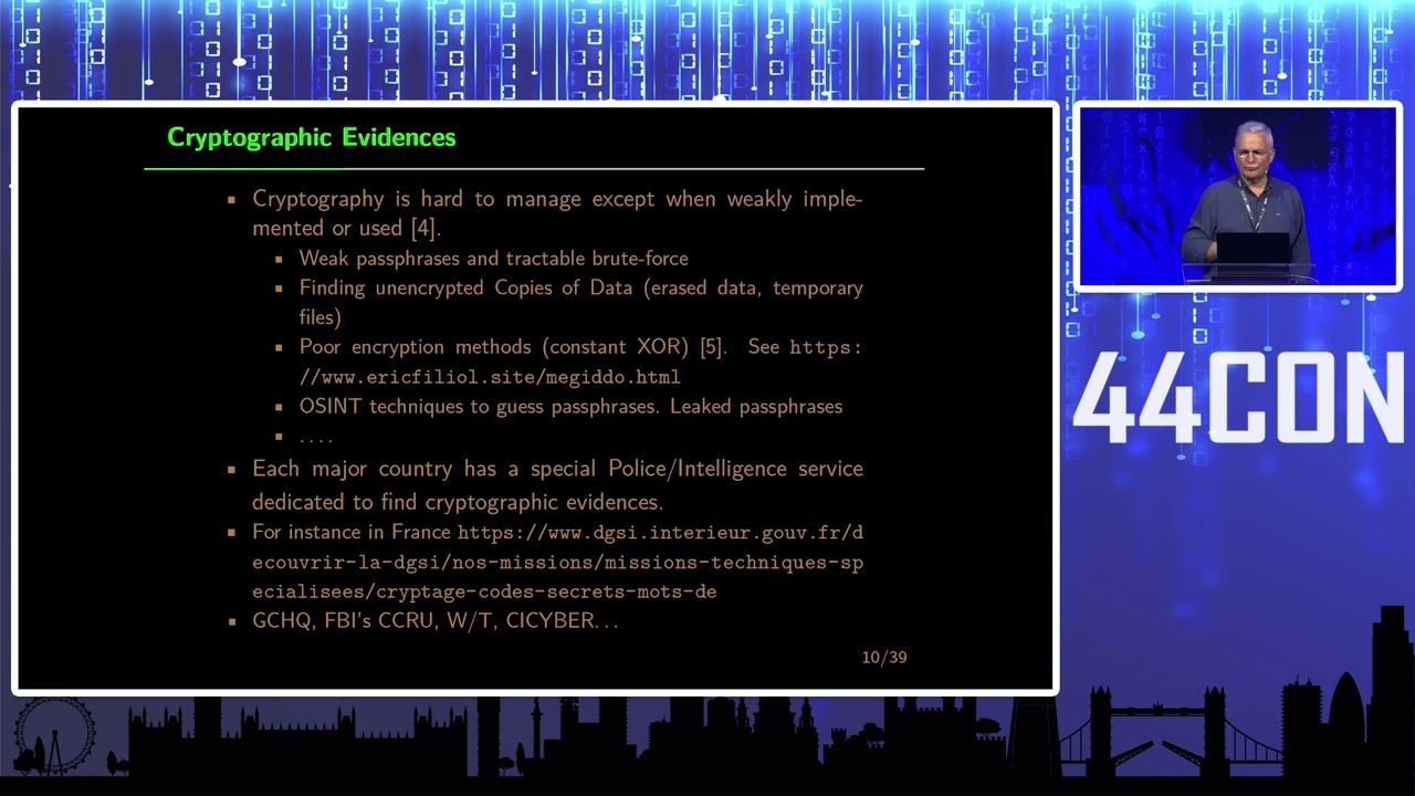 Eric Filiol - Fooling Experts and Judges – Digital Evidence turns into digital Evil Dance