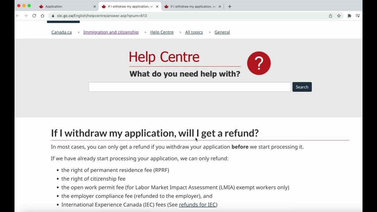 How to cancel or withdraw an IRCC application | Online | Step by Step |