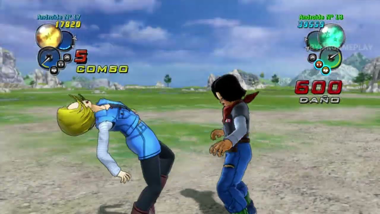 Dragon Ball Z Ultimate Tenkaichi | 17 vs 18 | COM VS COM