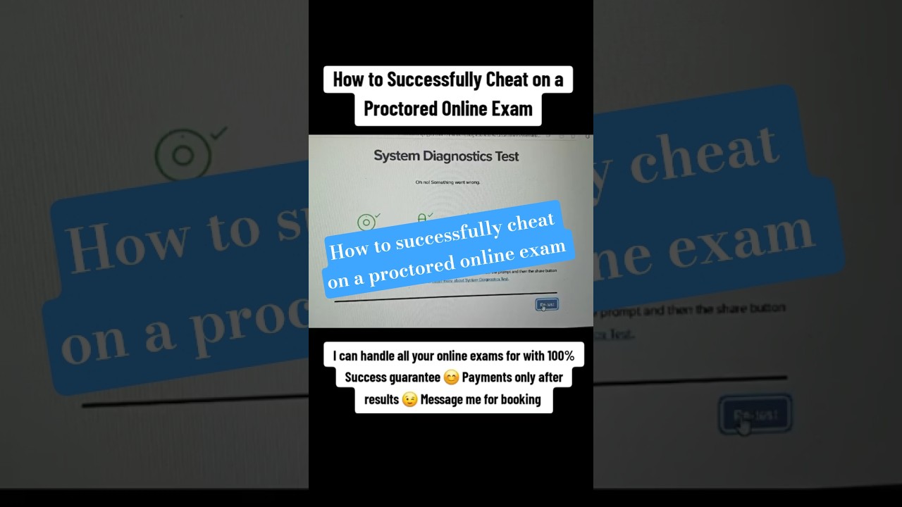 How to successfully cheat on a proctored online exam #onlineexam #onlinesclasses #exams #onlinetest