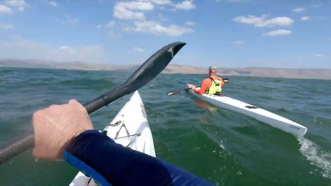 Paddling is for Suckers (just glide)!! Sea of Galilee