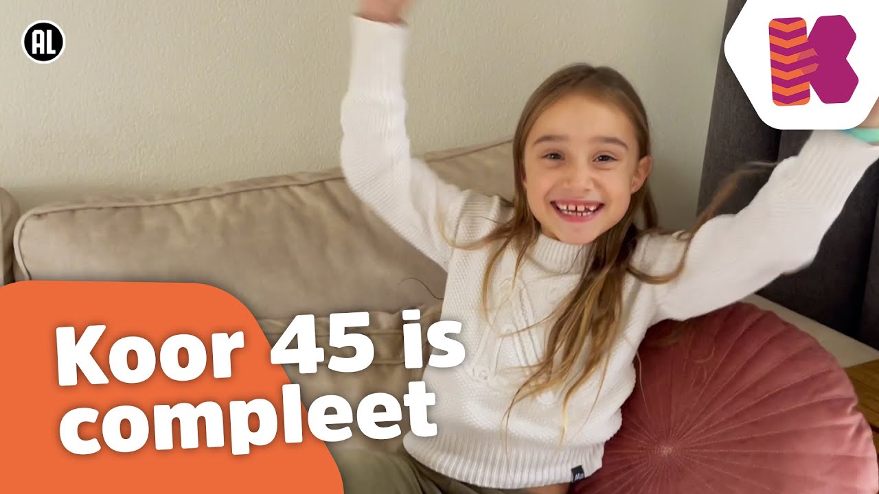 Dit zijn de NIEUWE kids van KOOR 45 🙌 En zo REAGEERDEN ze op het goede nieuws 🎉