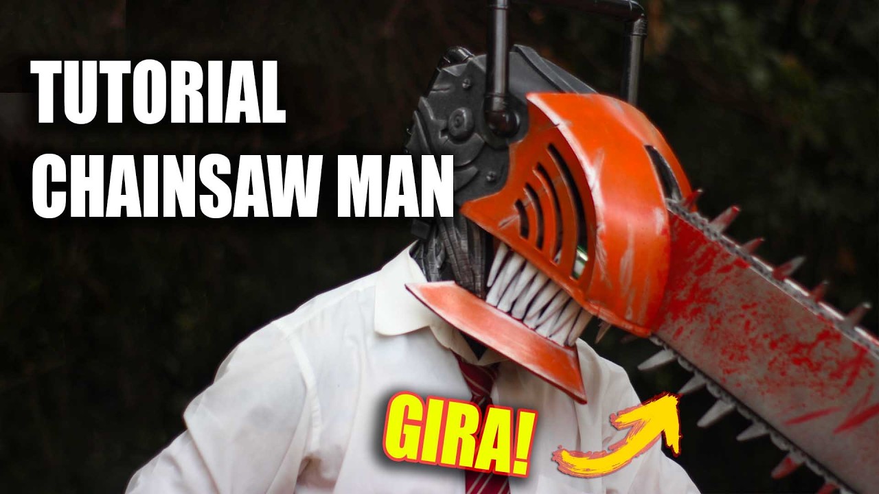 DIY. Como Fazer a Máscara do Denji | Chainsaw Man.