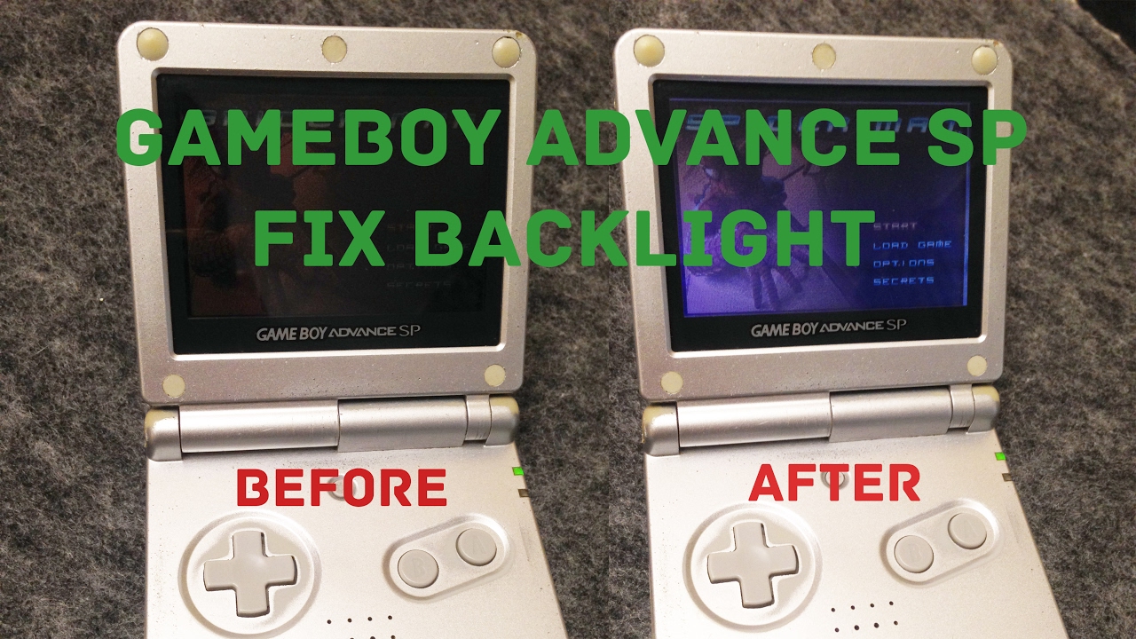 GameBoy Advance SP Fix Backlight
