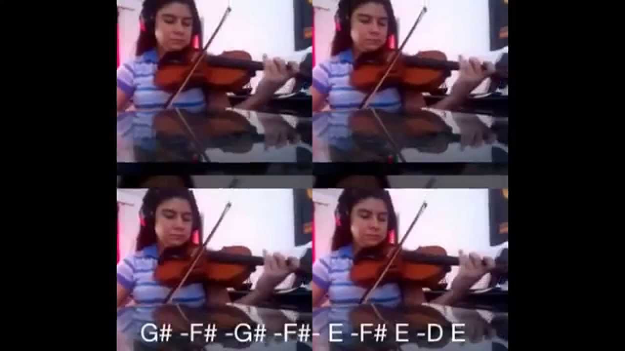 Agnus Dei -Aleluya-tutorial notas en violín