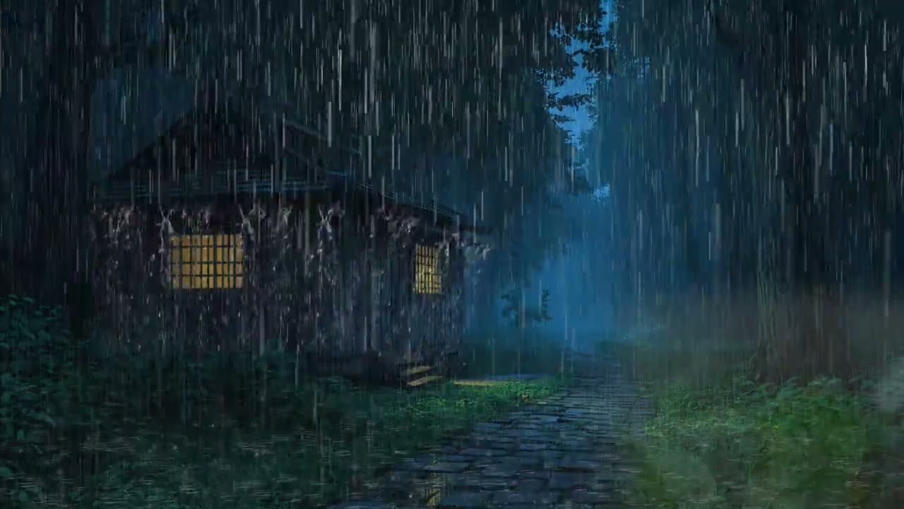 Rain Sounds For Sleeping - 99% Instantly Fall Asleep With Rain And Thunder Sound At Night, ASMR