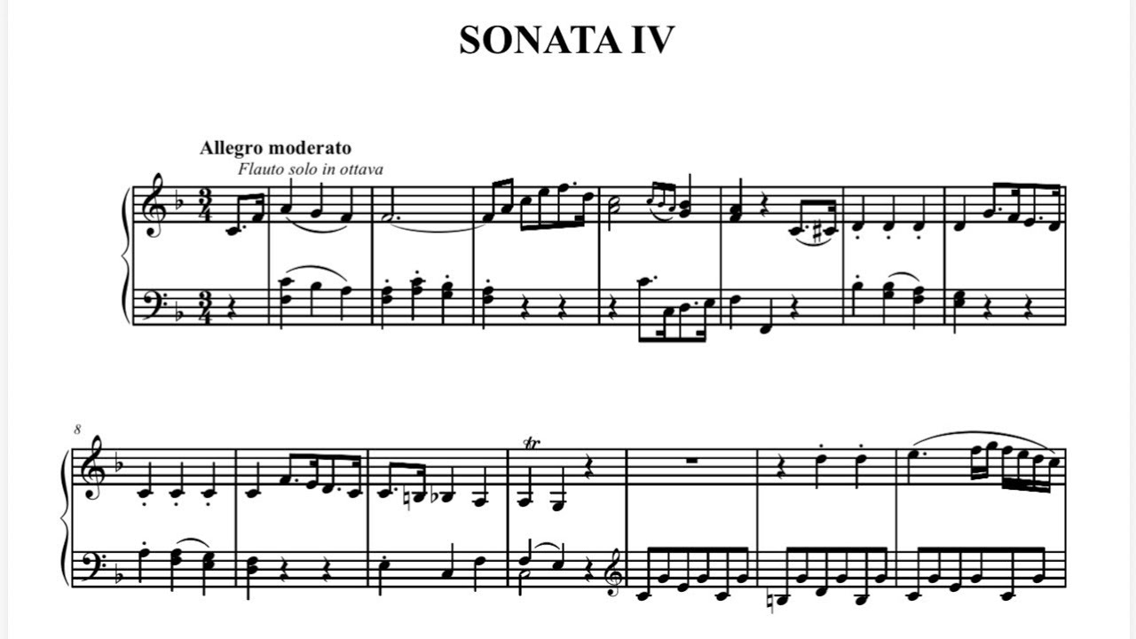 G. Valeri - Sonata IV   Op. 12   EDUCATIONAL