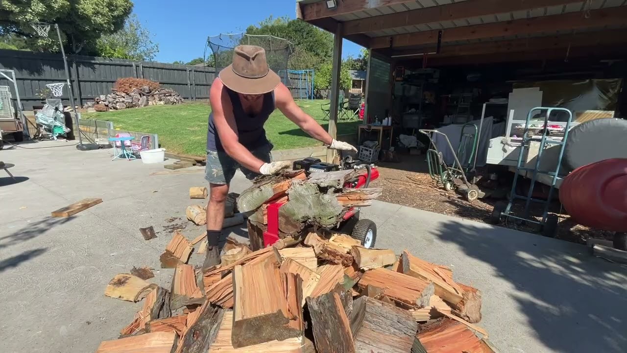 Baumr Ag 20T log splitter gets it done 