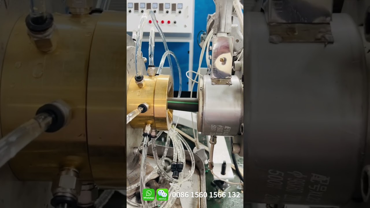 PE pipe extruder machine#hdpe pipe production line#electric tube orange pipe machine