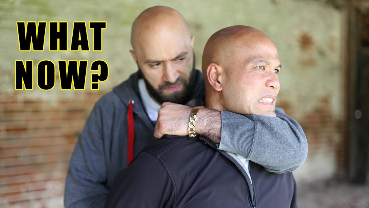 How to Escape a Standing  Rear Choke Part 1 - Master Wong