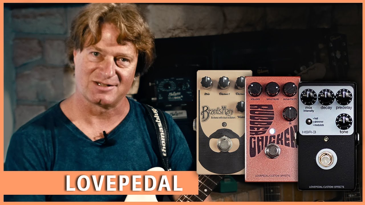 Lovepedal Modulation Effects - BeardsMan Bi Chorus, Rubber Chicken Envelope Filter, DL-1 Delay