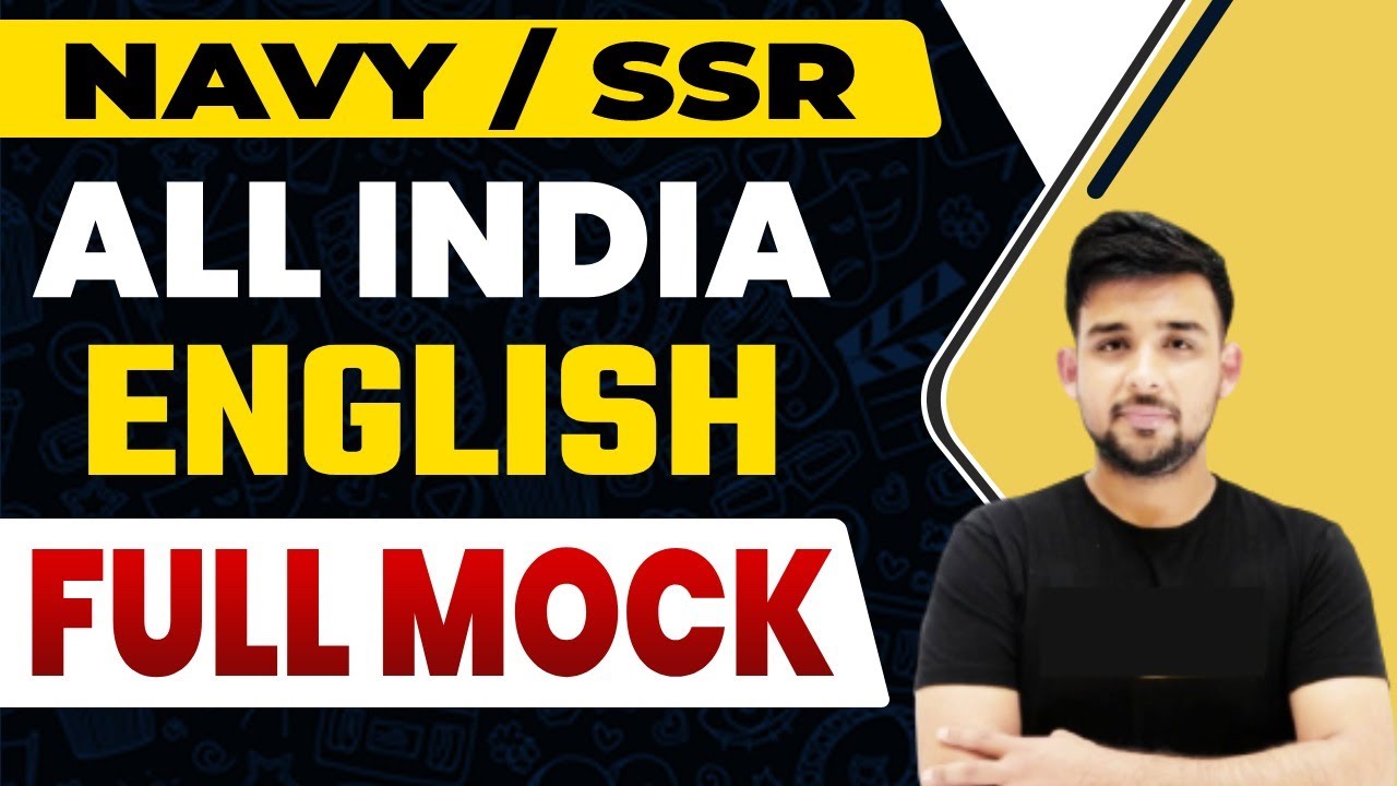 Navy English Classes l ENGLISH MOCK TEST l By ANKIT SIR