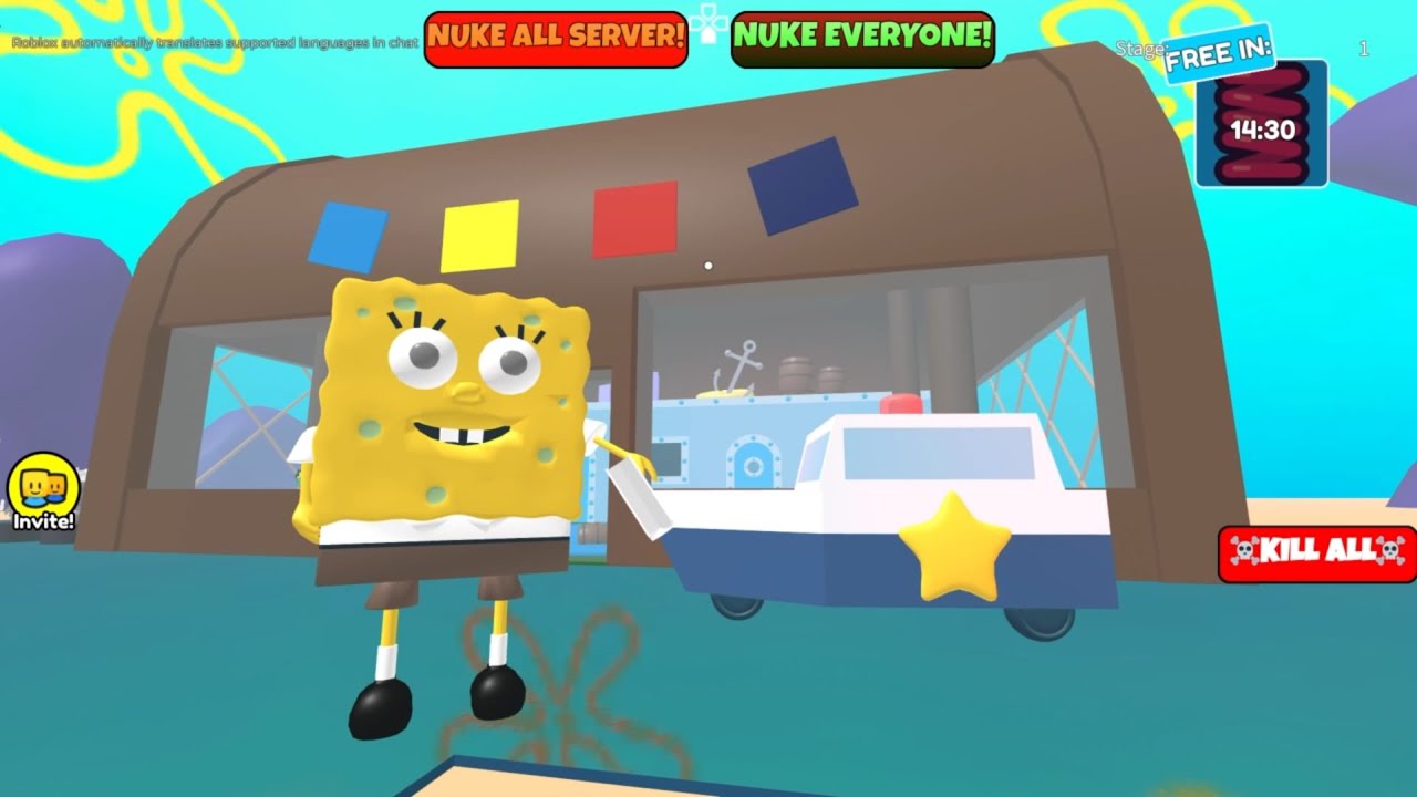 Roblox |  ESCAPE SPONGEBOY AND KRUSTY KRAB OBBY! (NEW)